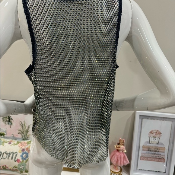 NWOT FREE PEOPLE Filter Finish Cami in navy Sz : S - Picture 6 of 8